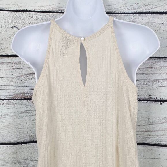 Daytrip Cream Knit Lace Front Tank Top Size S - Picture 6 of 10
